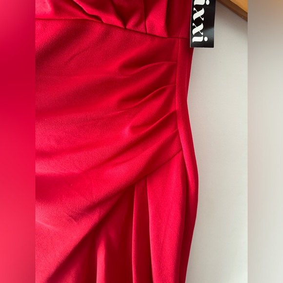 Red Prom Dress with a Slit - Picture 3 of 7